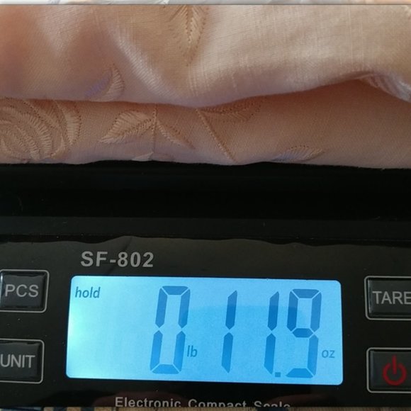 Victoria Holley Soft Pink w/Silky Floral Embroidery Linen Dress Women's Size 10 - Picture 11 of 11